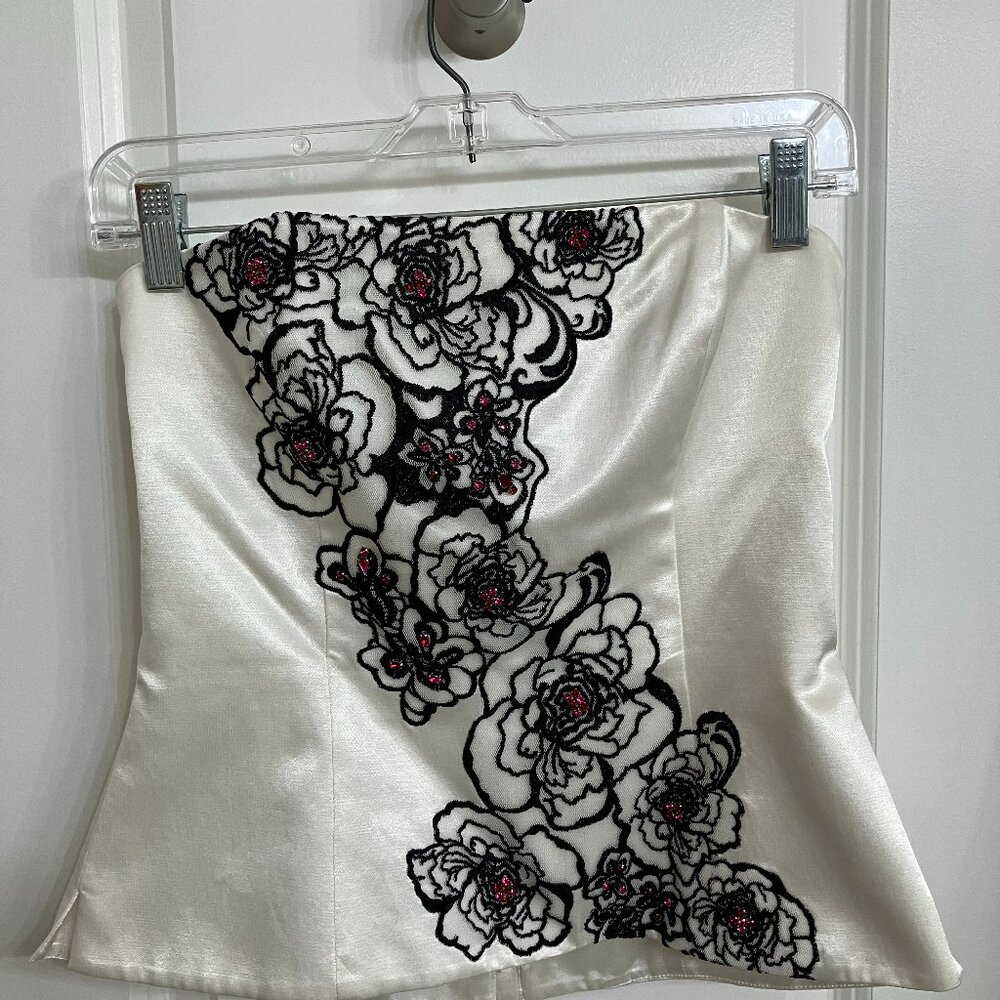 White House Black Market satin bustier corset, Size 4